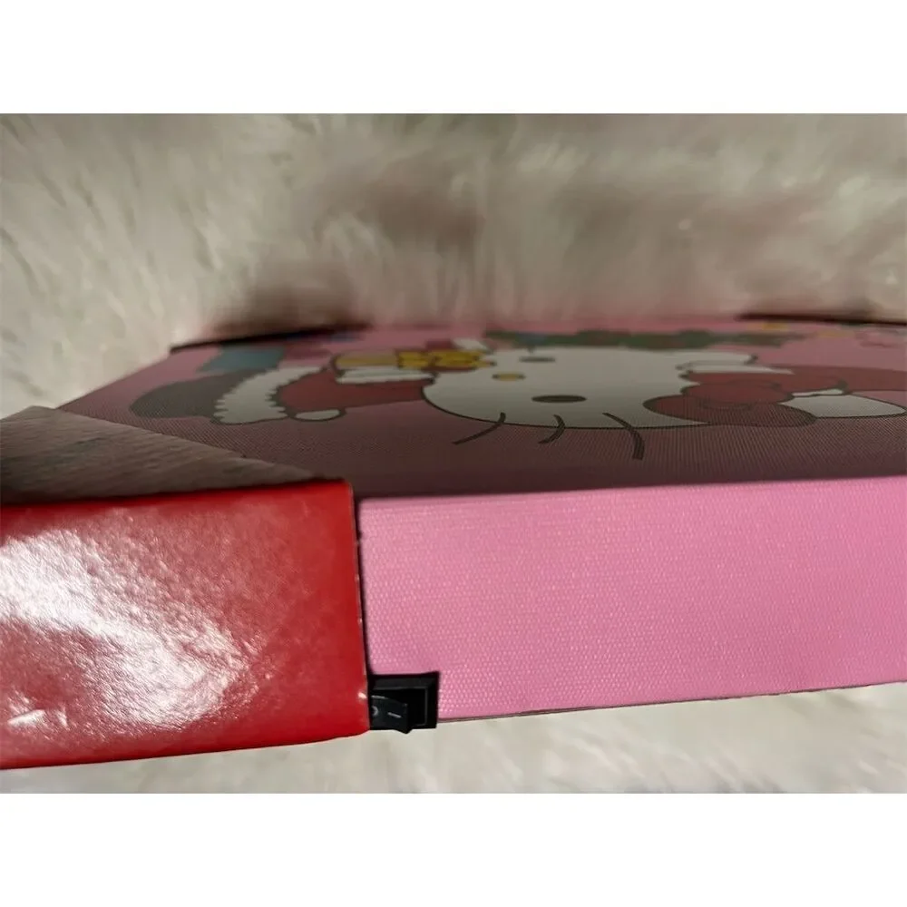 🆕 Hello Kitty Christmas Light Up Wall Art - Happy Holidays Battery Operated